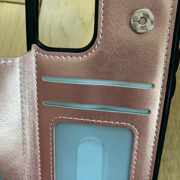 Metallic Pink Cellphone Case iPhone 11 Pro Wallet Case 5.8in - Picture 5 of 13